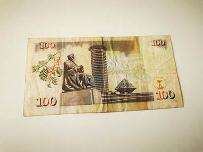 零零发流通品外国纸币拍卖 无佣金 肯尼亚100