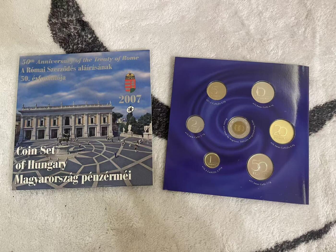 ❤️【币观天下】❤️ 第349期钱币拍卖场- 2026.4.24周五晚上6点半场 长期征集拍品  匈牙利2007年官方精制套币 含一枚50福林精制纪念币 限量发行5000套 品相如图