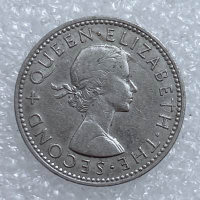 第一海外回流一元起拍收藏 散集专场  第311期 新西兰1965年1先令 伊丽莎白女王版