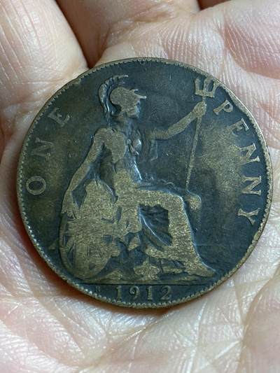 2026年第四十七场(总第二百一十六场）外国好品散币场(免佣金) 少见版本–英国🇬🇧1912年1便士(乔治五世第一版，H标喜敦厂造)