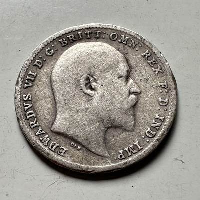 🌹外币初藏🌹🐯2026年第45场   每周二四六晚8️⃣点  世界硬币 英国 1902年 爱德华七世 3便士银币 c