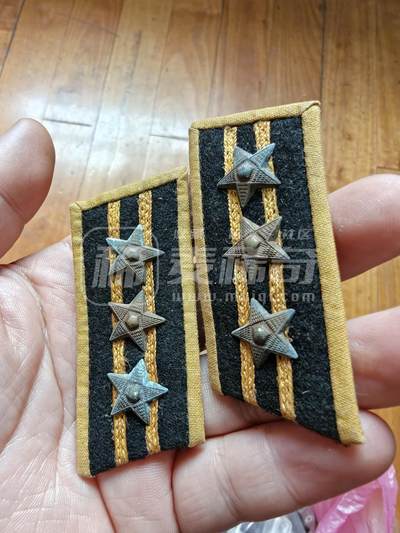 老徽章奖章勋章纪念章杂项专拍 五十年代苏联M55海军大尉铜星领章符号（鸽子重拍）