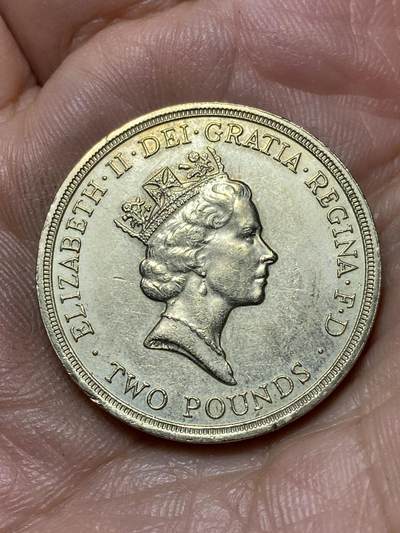 2026年第四十七场(总第二百一十六场）外国好品散币场(免佣金) 英国🇬🇧1986年2英镑(爱丁堡第十三届英联邦运动会纪念币)