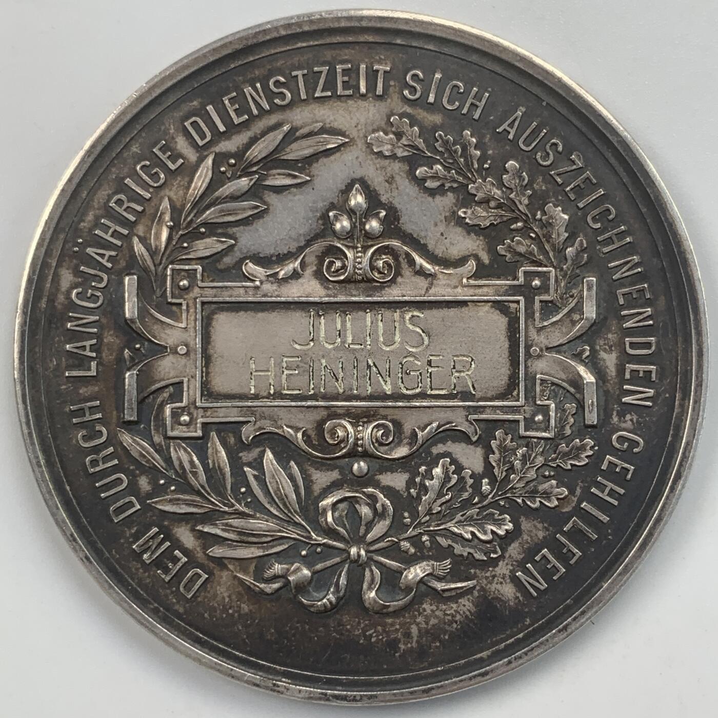 掌中浮雕-藏着的欧洲第059场 奥地利维也纳铁匠行会银质奖章，50mm，38.7g