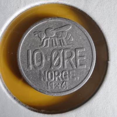 沼泽如烟--第1062场 - 挪威1961年10欧尔