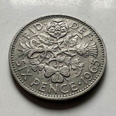 🌹外币初藏🌹🐯2026年第45场   每周二四六晚8️⃣点  世界硬币 英国1965年 6便士