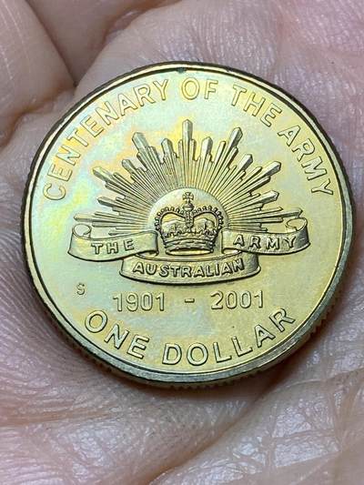 2026年第四十七场(总第二百一十六场）外国好品散币场(免佣金) 原光好品–澳大利亚🇦🇺2001年1元(澳大利亚建军100周年纪念币)