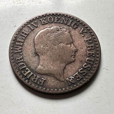 🌹外币初藏🌹🐯2026年第45场   每周二四六晚8️⃣点  世界硬币 普鲁士 1851年 腓特烈·威廉四世 1银格罗申铜币