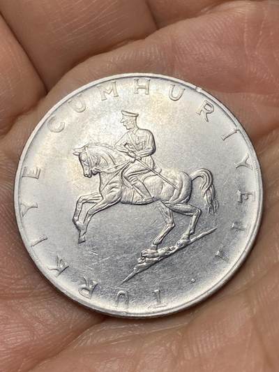 2026年第四十七场(总第二百一十六场）外国好品散币场(免佣金) 土耳其🇹🇷1975年5里拉(第五套流通硬币最大面值)