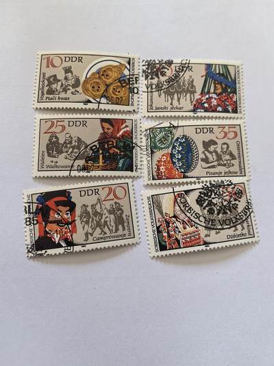 杂票 东德邮票童话6全旧