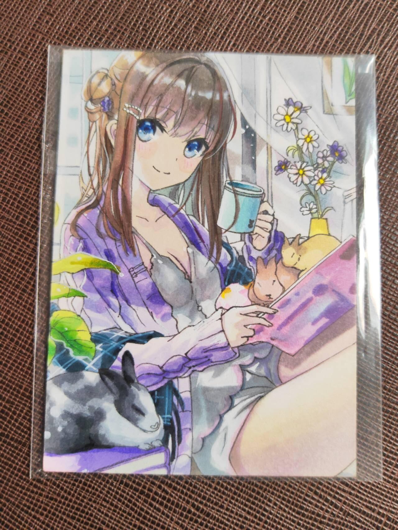 第113期阳大大卡牌拍卖第113期（持续收拍品，周五晚上九点截拍，进群福利早知道） 【手绘卡】亚亚 花前月下  手绘盒里拆出 绝色手绘卡1/1