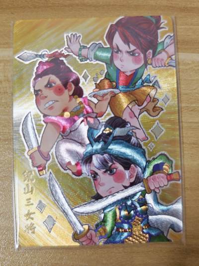 第二场手绘、卡牌、周边专场 零佣长期收拍 - 【特卡】超吉梦 历代五虎特卡 叶家宝 梁山三女将