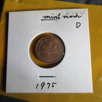 沼泽如烟--第1062场 德国1975年1芬尼