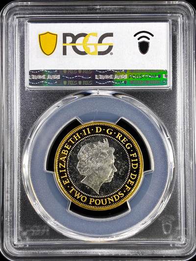 【雨安】【直播拍卖】【评级币章-132期】 2026-04-25 周六 19:30 (金价1050, 银价18.60)  [评级现代] Great Britain 英国 2镑 2008年 奥林匹克旗帜下握手 PCGS-PR66DCAM 精制币