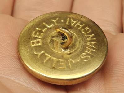 老徽章奖章勋章纪念章杂项专拍 北洋政府海军宝鼎纽扣-极美品镀金包老保真