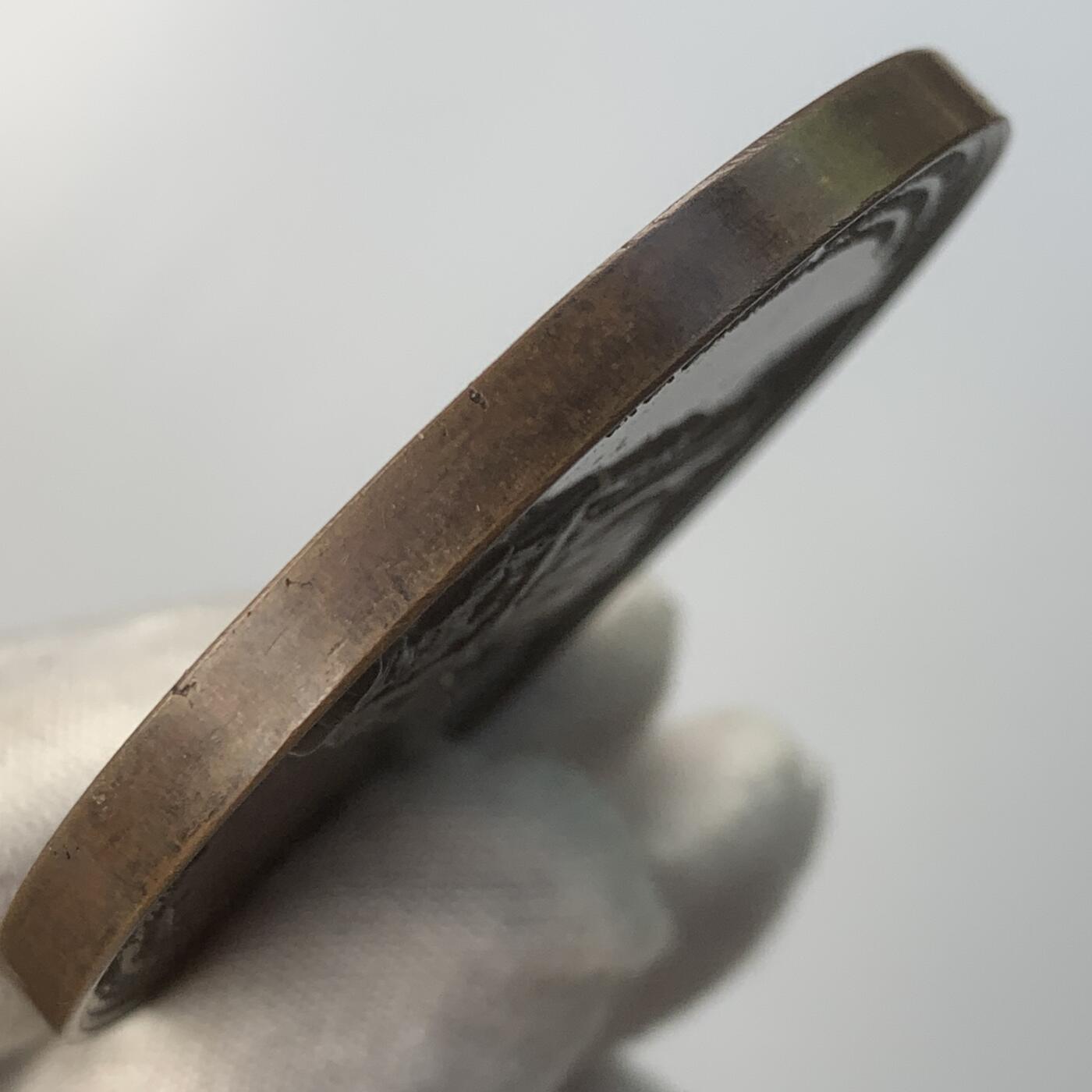 掌中浮雕-藏着的欧洲第059场 1850年比利时印刷之父马滕斯纪念铜章，55mm，56g