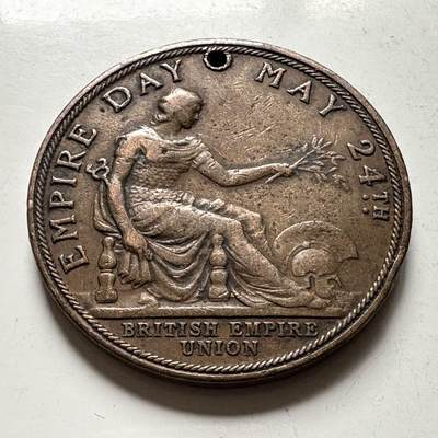 🌹外币初藏🌹🐯2026年第45场   每周二四六晚8️⃣点  世界硬币 1936年爱德华八世“帝国日”纪念章 铜章33.2毫米18.4克 在位期间发行，官方正版