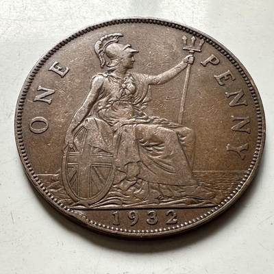 🌹外币初藏🌹🐯2026年第45场   每周二四六晚8️⃣点  世界硬币 英国1932年一便士