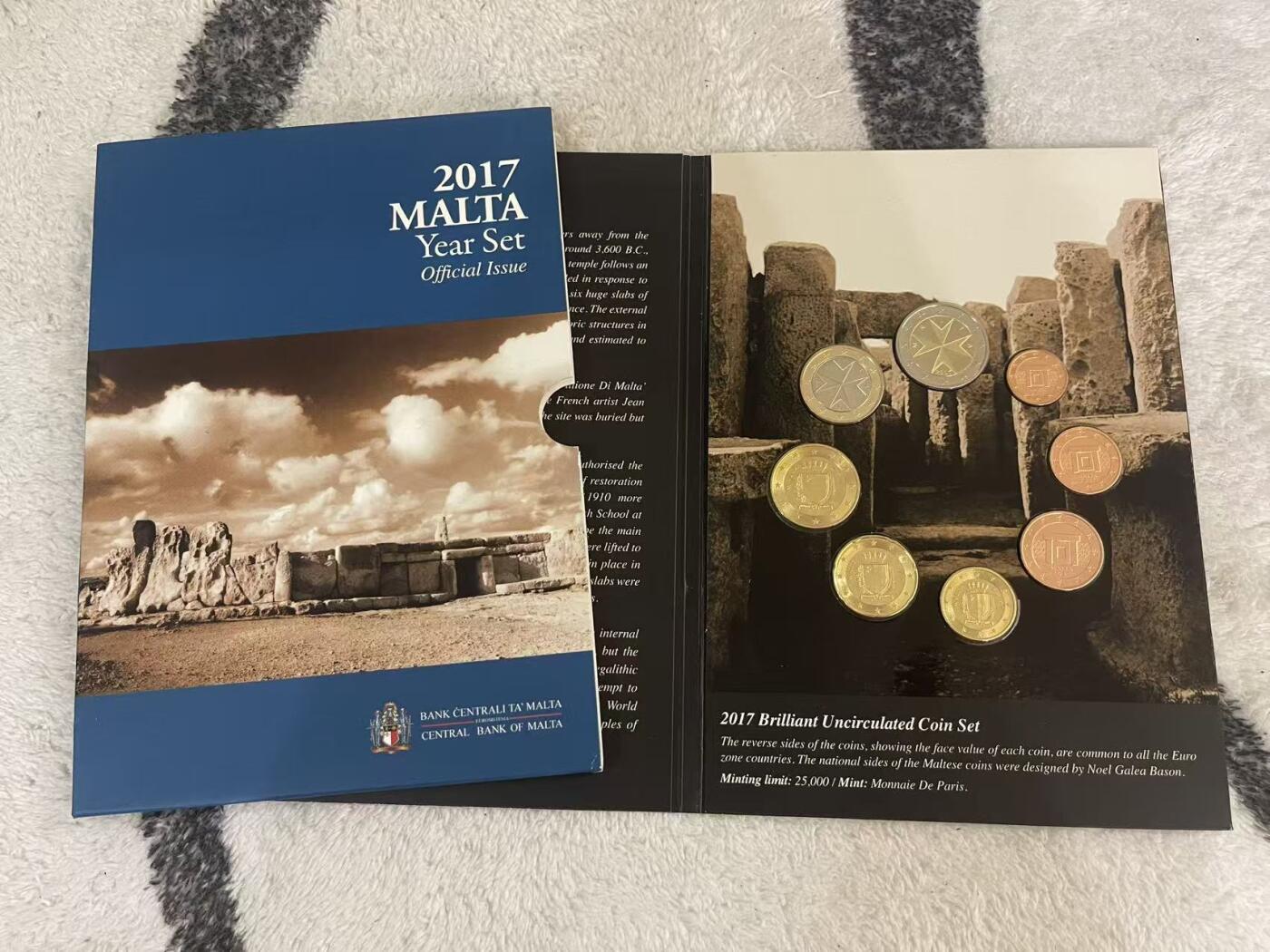 ❤️【币观天下】❤️ 第349期钱币拍卖场- 2026.4.24周五晚上6点半场 长期征集拍品  马耳他2017年官方套币 马耳他央行发行原包装