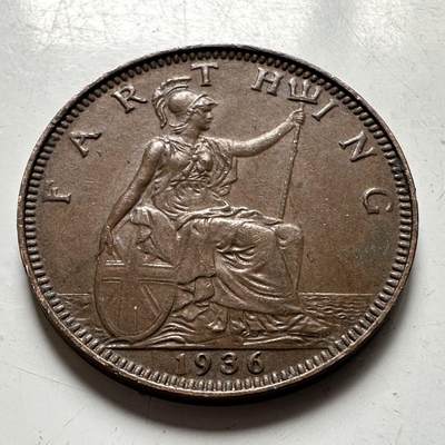 🌹外币初藏🌹🐯2026年第45场   每周二四六晚8️⃣点  世界硬币 英国 1936年 乔治五世 一法新铜币