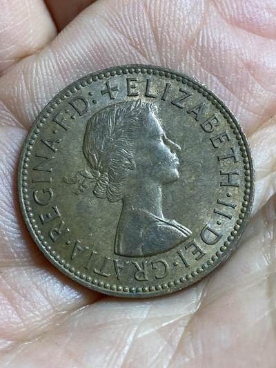 2026年第四十七场(总第二百一十六场）外国好品散币场(免佣金) 英国🇬🇧1962年半便士(伊丽莎白二世青年桂冠)