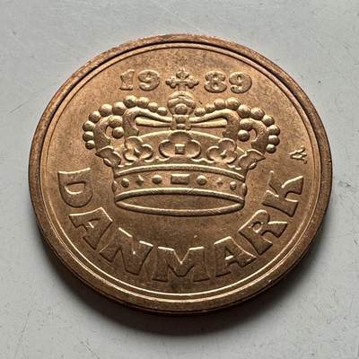 🌹外币初藏🌹🐯2026年第45场   每周二四六晚8️⃣点  世界硬币 丹麦1989年50欧尔