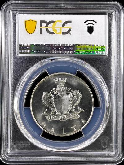 【雨安】【直播拍卖】【评级币章-132期】 2026-04-25 周六 19:30 (金价1050, 银价18.60)  [评级现代] Malta 马耳他 1镑 1972年 哲学家戴米奇 Dimech  PCGS-MS67