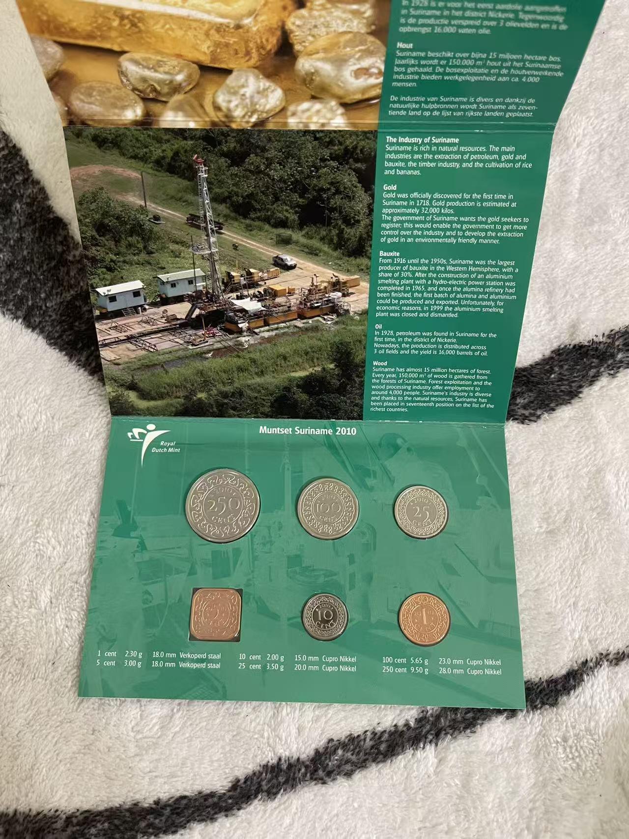 ❤️【币观天下】❤️ 第349期钱币拍卖场- 2026.4.24周五晚上6点半场 长期征集拍品  苏里南2010年官方类精制套币 荷兰造币厂代铸 发行量2000套 