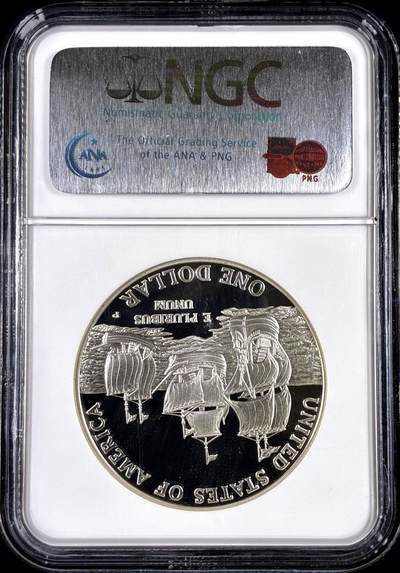 【雨安】【直播拍卖】【评级币章-132期】 2026-04-25 周六 19:30 (金价1050, 银价18.60)  [评级现代] USA 美国 纪念币 1美元 2007年 詹姆斯敦建立400周年 NGC-PF69UC