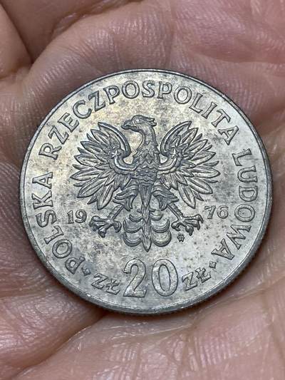 2026年第四十七场(总第二百一十六场）外国好品散币场(免佣金) 波兰🇵🇱1976年20兹罗提(1974–1983年版)