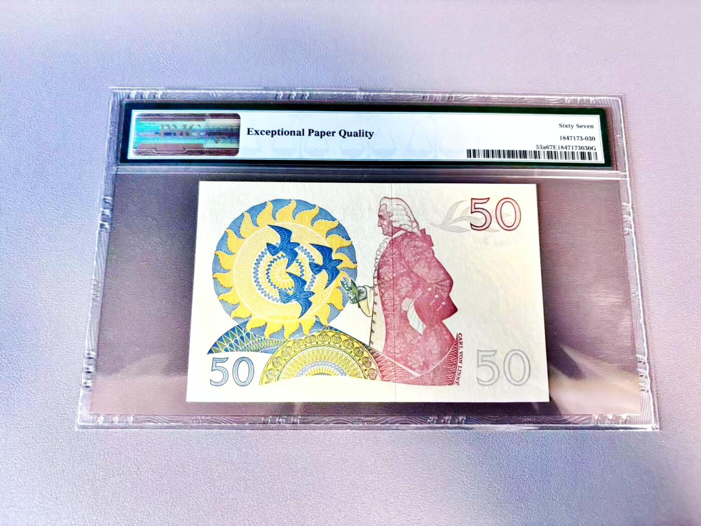 【Blue Auction】世界纸币精拍第812期——18级TOP拍卖/信誉/品质/专业/高效💫 瑞典 1965年50克朗 PMG67EPQ