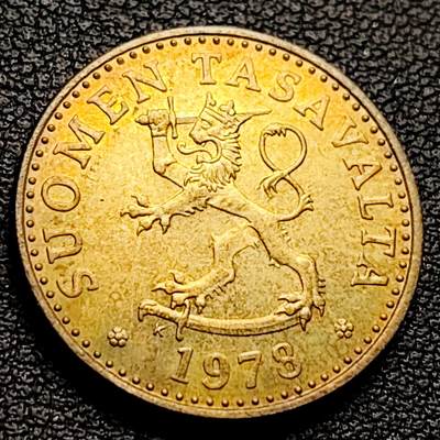 泉币菌-第230场-拍品多 请提前出价 芬兰20芬尼 1978年 皇冠狮子 树 23mm 欧洲币