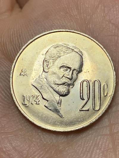 2026年第四十七场(总第二百一十六场）外国好品散币场(免佣金) 好品–墨西哥🇲🇽1974年20分(首发年)