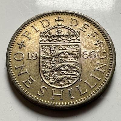 🌹外币初藏🌹🐯2026年第45场   每周二四六晚8️⃣点  世界硬币 英国1966年 一先令