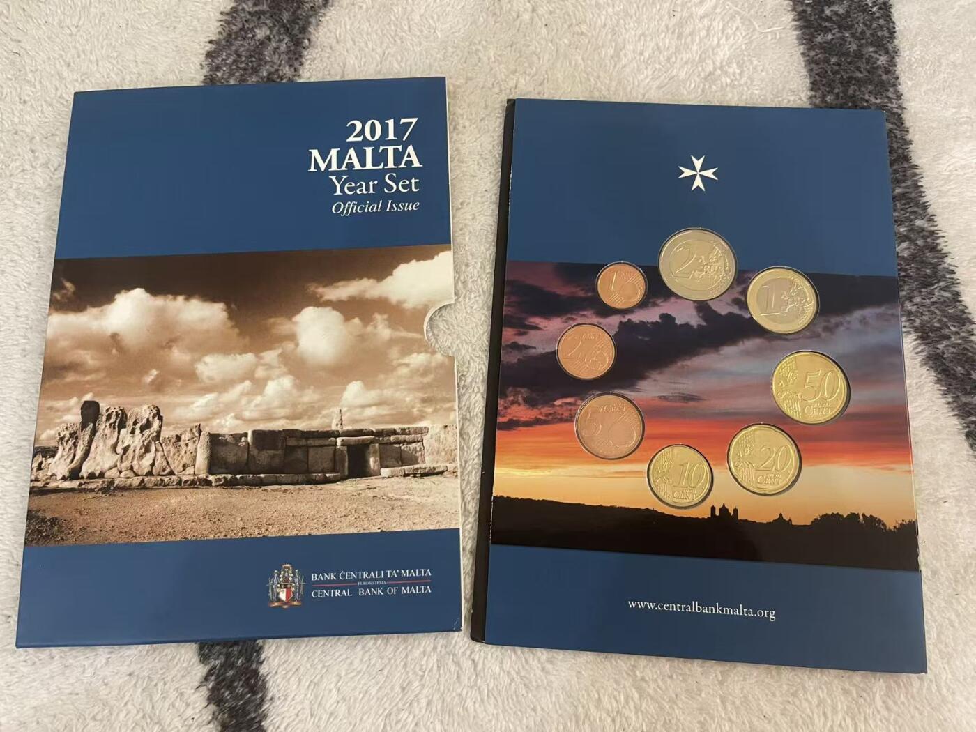 ❤️【币观天下】❤️ 第349期钱币拍卖场- 2026.4.24周五晚上6点半场 长期征集拍品  马耳他2017年官方套币 马耳他央行发行原包装