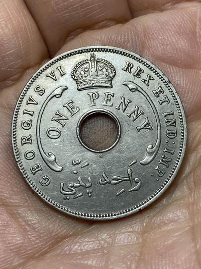 2026年第四十七场(总第二百一十六场）外国好品散币场(免佣金) 英属西非1937年1便士(乔治六世加冕年，第一版首发年)