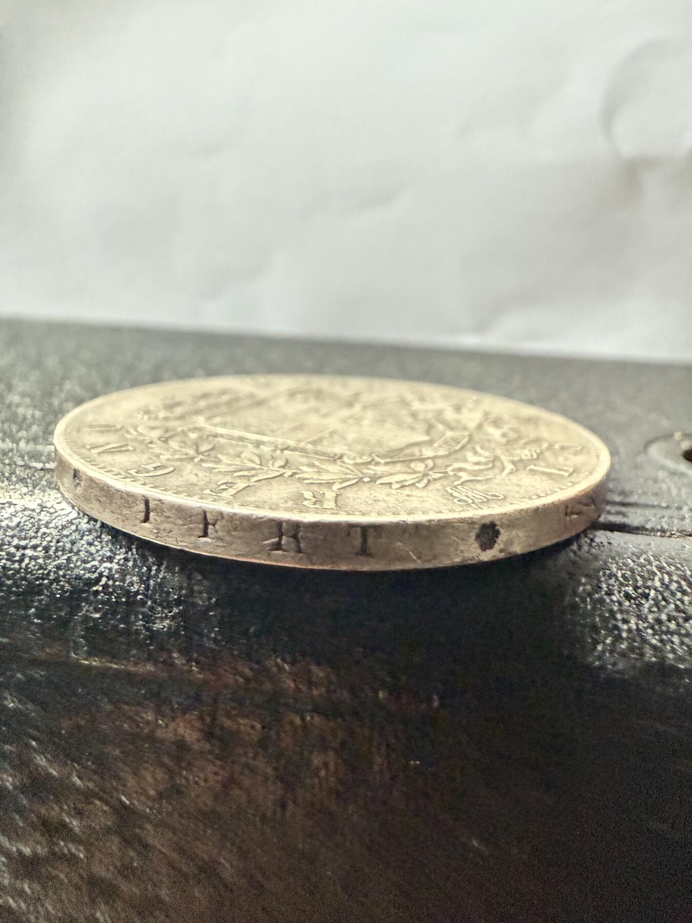 【周六 19:30】乾藏阁外国银币专场・裸币 / 评级币 + 银章铜章 保真包老 1874年意大利王国维托里奥·埃马努埃莱二世5里拉银币