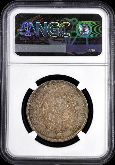 【雨安】【直播拍卖】【评级币章-132期】 2026-04-25 周六 19:30 (金价1050, 银价18.60)  [评级欧洲] Great Britain 英国 1/2克朗 1817年 乔治三世  NGC-MS64