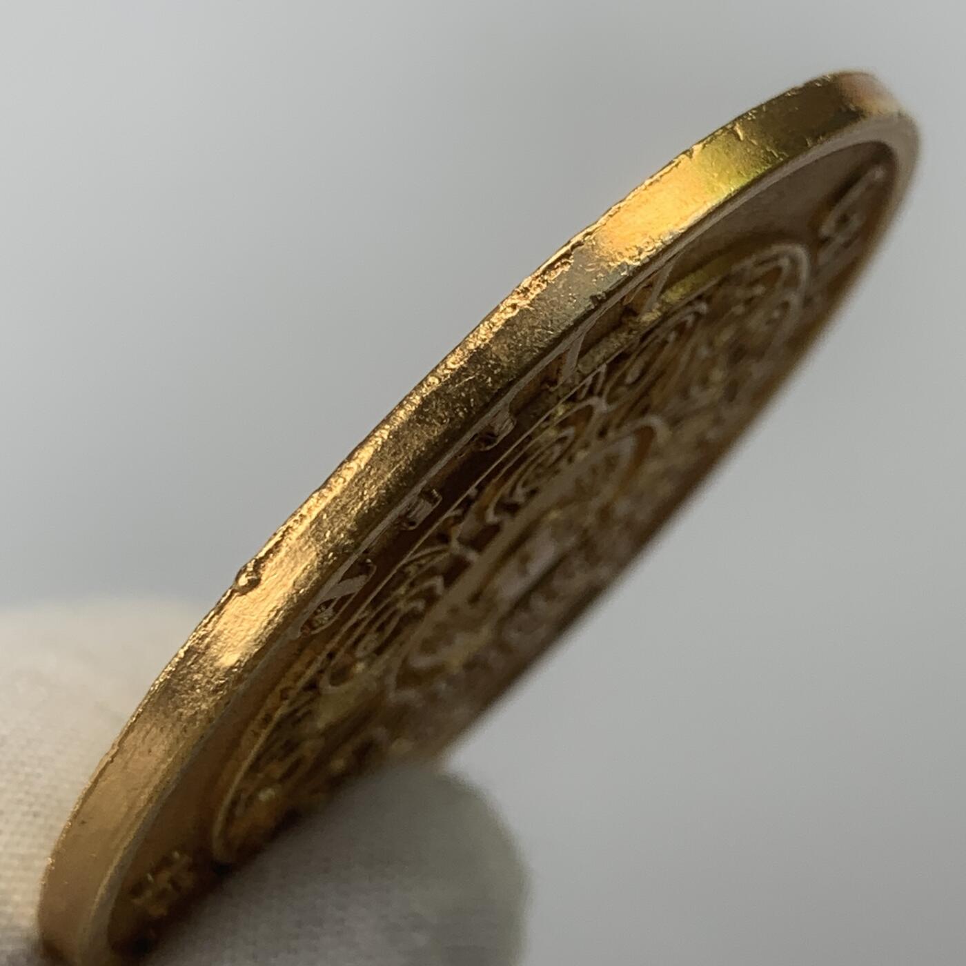 掌中浮雕-藏着的欧洲第059场 法国里尔学校基金会镀金奖章，50mm，25.7g