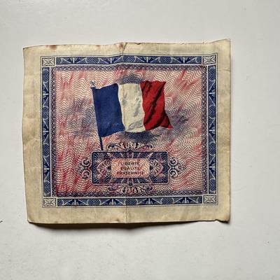 🌹外币初藏🌹🐯2026年第45场   每周二四六晚8️⃣点  世界硬币 法国 1944年 盟军占领时期 10法郎军票