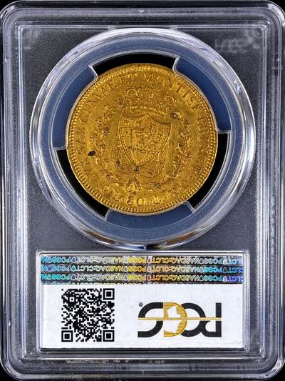 【雨安】【直播拍卖】【评级币章-132期】 2026-04-25 周六 19:30 (金价1050, 银价18.60)  [评级金铂] Italy [金币] 意大利 Sardinia撒丁岛 80里拉 1830年 [25.8克, 0.900金]  PCGS-AU55