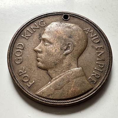 🌹外币初藏🌹🐯2026年第45场   每周二四六晚8️⃣点  世界硬币 1936年爱德华八世“帝国日”纪念章 铜章33.2毫米18.4克 在位期间发行，官方正版