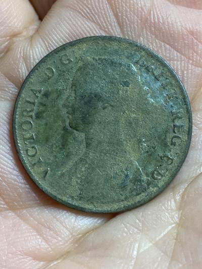 2026年第四十七场(总第二百一十六场）外国好品散币场(免佣金) 英国🇬🇧1861年半便士(伊丽莎白二世中年桂冠第二版)