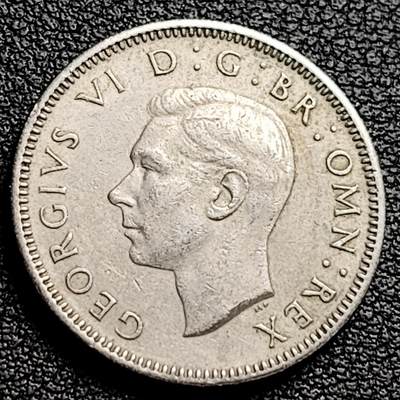 泉币菌-第230场-拍品多 请提前出价 英国1先令硬币 英格兰狮子版 乔治六世 1951年 24MM