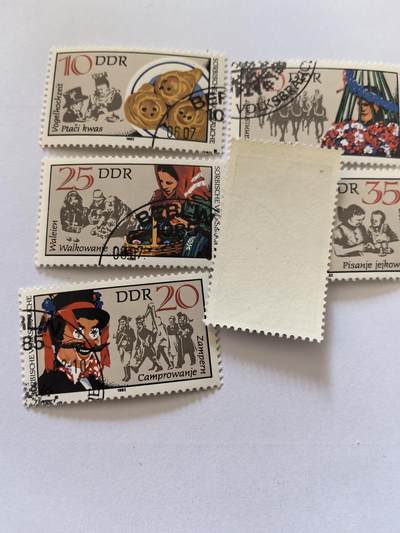 杂票 东德邮票童话6全旧