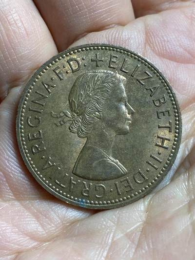 2026年第四十七场(总第二百一十六场）外国好品散币场(免佣金) 英国🇬🇧1967年1便士(伊丽莎白二世青年桂冠第二版，普制币关门年)