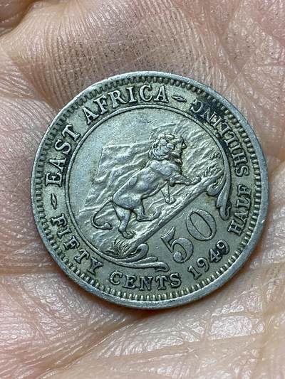 2026年第四十七场(总第二百一十六场）外国好品散币场(免佣金) 英属东非1949年50分(乔治六世第二版)