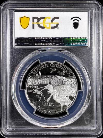 【雨安】【直播拍卖】【评级币章-132期】 2026-04-25 周六 19:30 (金价1050, 银价18.60)  [评级欧元] Austria 欧元 奥地利 10欧元 2015年 布尔根兰州 PCGS-PR70DCAM 精制币