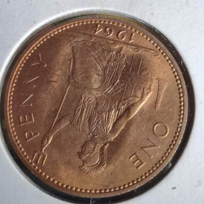 沼泽如烟--第1062场 英国1964年1便士