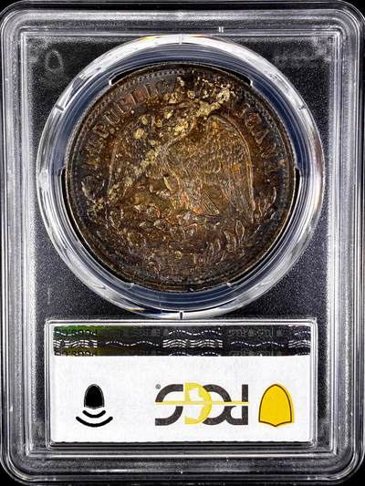 【雨安】【直播拍卖】【评级币章-132期】 2026-04-25 周六 19:30 (金价1050, 银价18.60)  [评级美洲] Mexico 墨西哥 鹰洋 直边 8里亚尔 1898年  PCGS-MS63 五彩老包浆